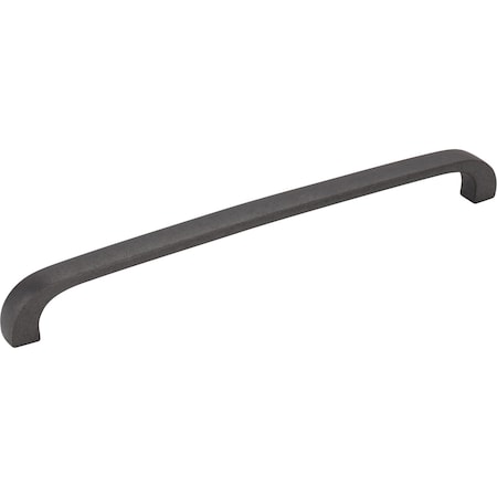 192 Mm Center-to-Center Gun Metal Square Slade Cabinet Pull